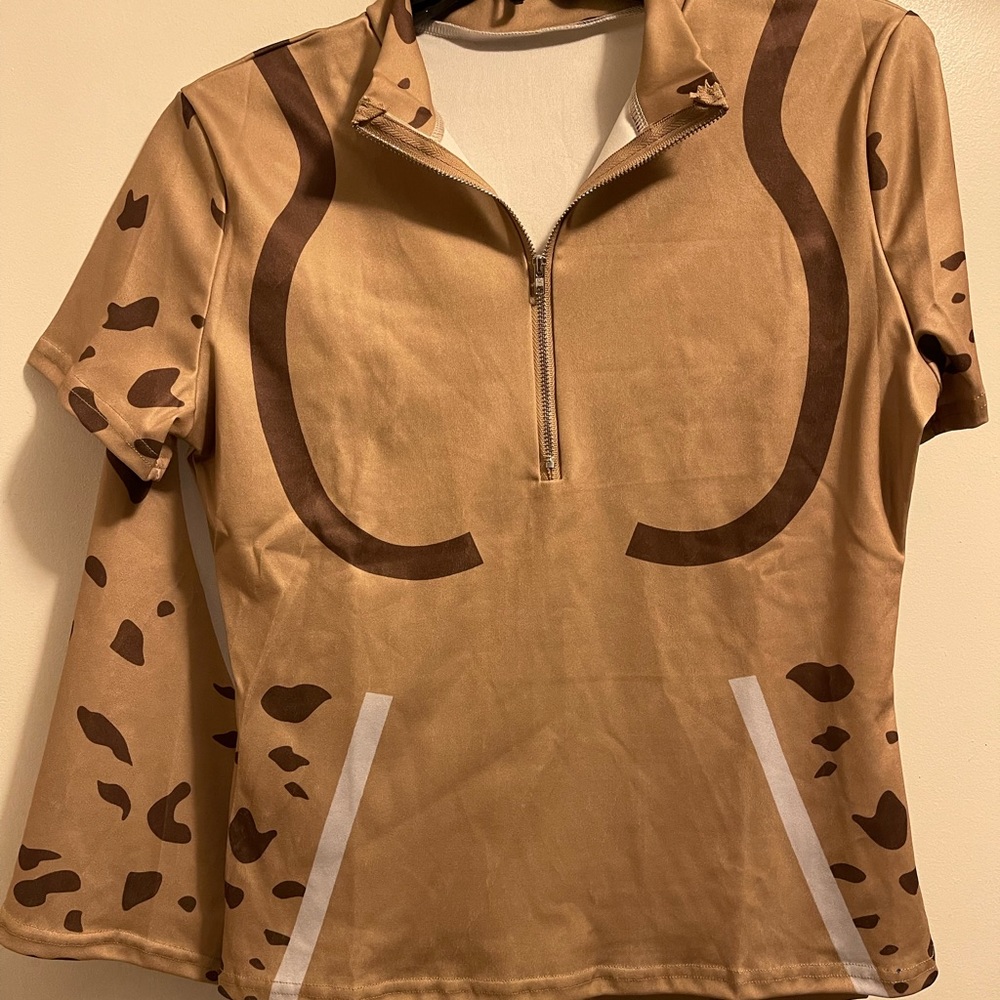 Striped Camouflage Print Colorblock Zipper Design Active